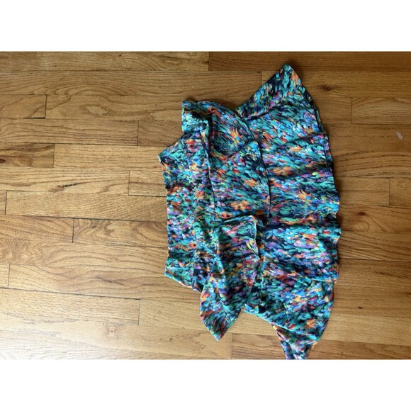 DonaJo Skort Size 1 Small Watercolor Print Tiered Ruffle Shorts Pickleball - Picture 4 of 6